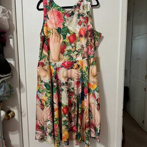 NWOT Shop Softcore Tipsy Tea Party Pocket Skater Dress 4XL
